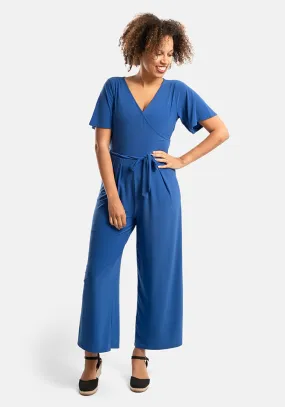 Nico Cobalt Blue Culotte Leg Jumpsuit