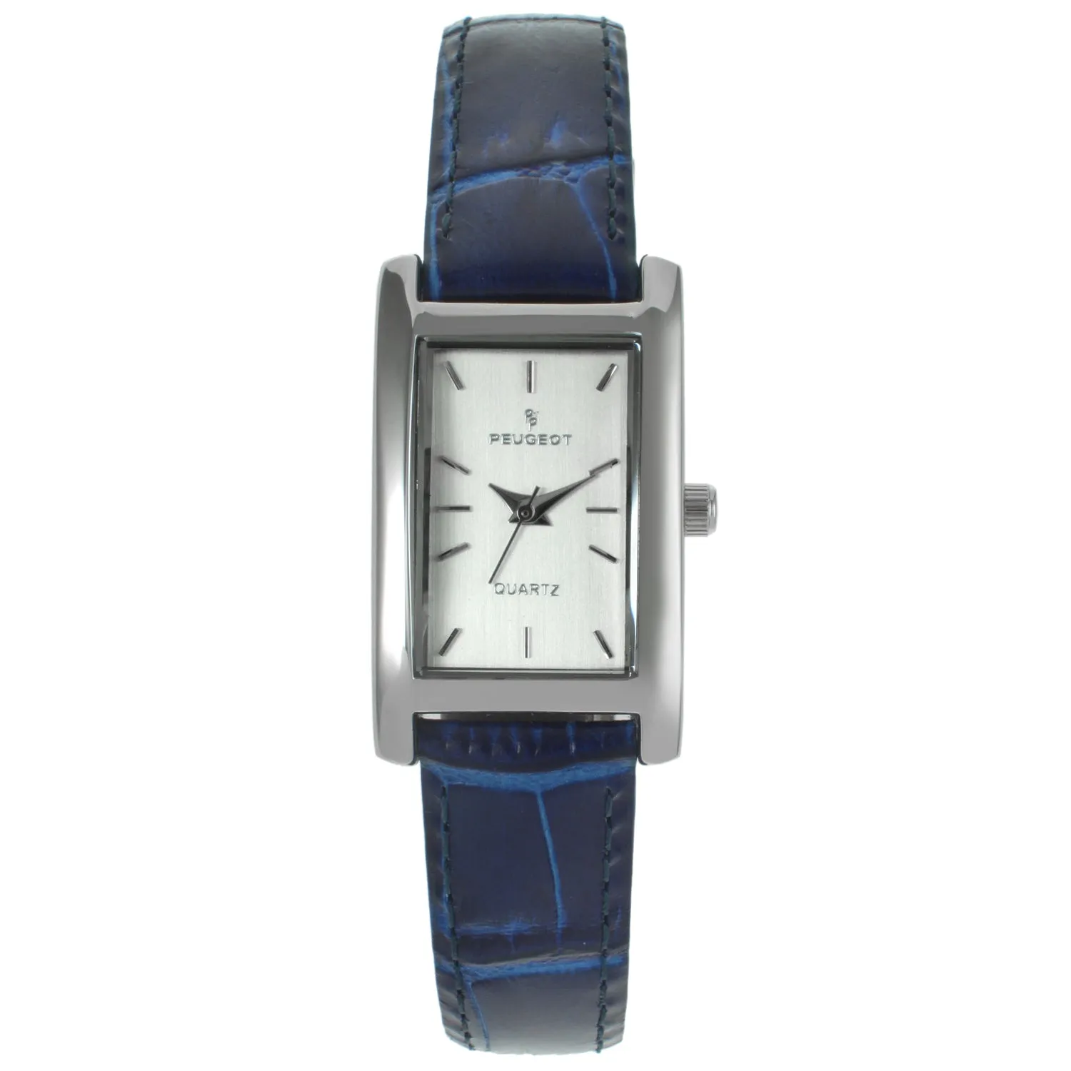 Women's Watch 34x20mm Contour Dress Blue Leather Strap