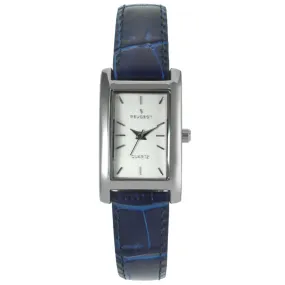 Women's Watch 34x20mm Contour Dress Blue Leather Strap