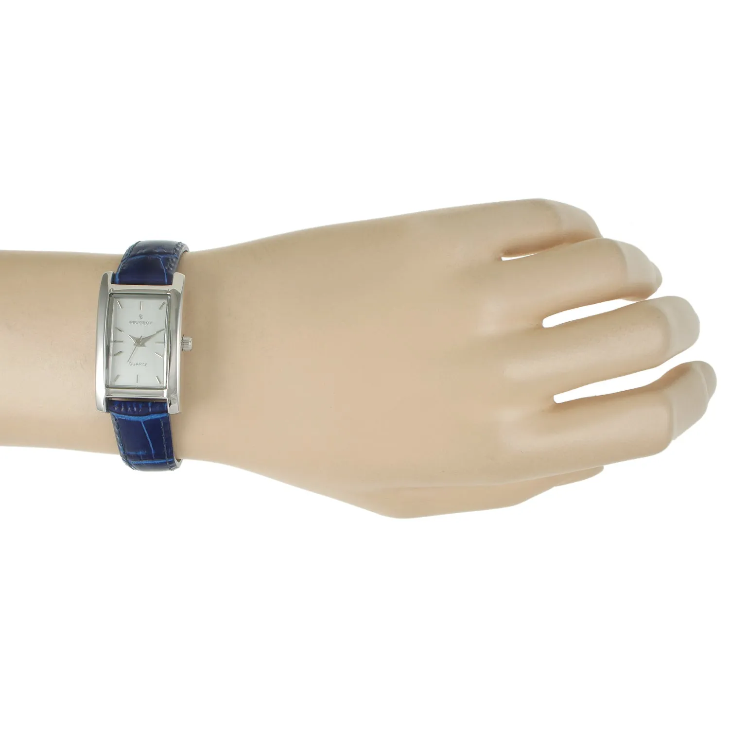 Women's Watch 34x20mm Contour Dress Blue Leather Strap